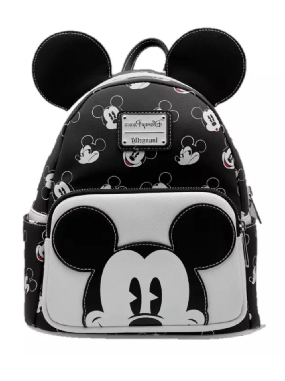 Loungefly Disney Parks Excl. Black & white Mickey Mouse face expressions